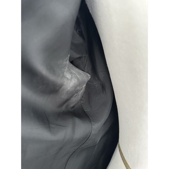 Vtg 90s Pin Stripe Power Suit Secretary Double Breasted Blazer Coat Dress Sz 10 - Picture 10 of 16